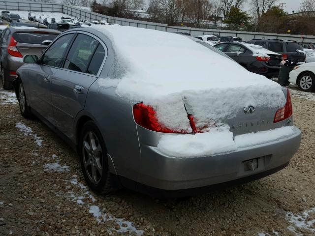 JNKCV51E24M104153 - 2004 INFINITI G35 SILVER photo 3