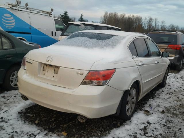 1HGCP36858A083942 - 2008 HONDA ACCORD EXL WHITE photo 4