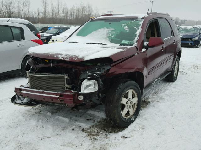 2CNDL43F686289867 - 2008 CHEVROLET EQUINOX LT BURGUNDY photo 2