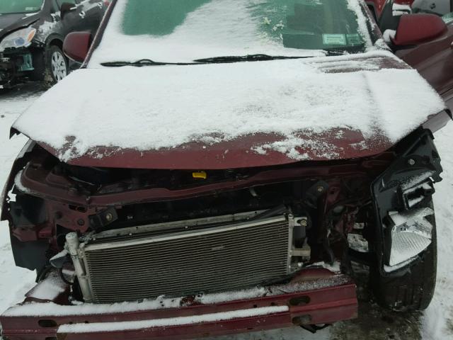 2CNDL43F686289867 - 2008 CHEVROLET EQUINOX LT BURGUNDY photo 7