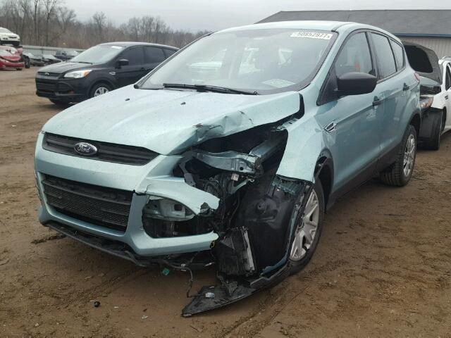 1FMCU0F7XDUB80636 - 2013 FORD ESCAPE S GREEN photo 2