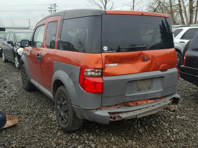 5J6YH28375L002916 - 2005 HONDA ELEMENT LX ORANGE photo 3