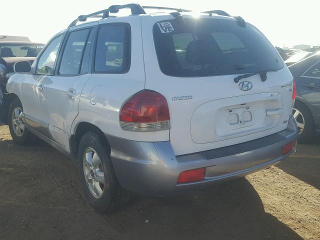 KM8SC73D96U096814 - 2006 HYUNDAI SANTA FE G WHITE photo 3