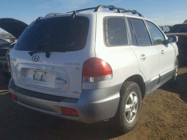 KM8SC73D96U096814 - 2006 HYUNDAI SANTA FE G WHITE photo 4