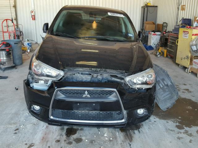 JA4AP4AUXCZ002583 - 2012 MITSUBISHI OUTLANDER BLACK photo 9