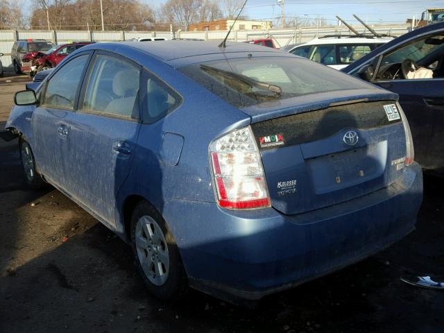 JTDKB20U197853772 - 2009 TOYOTA PRIUS BLUE photo 3