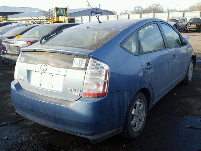 JTDKB20U197853772 - 2009 TOYOTA PRIUS BLUE photo 4