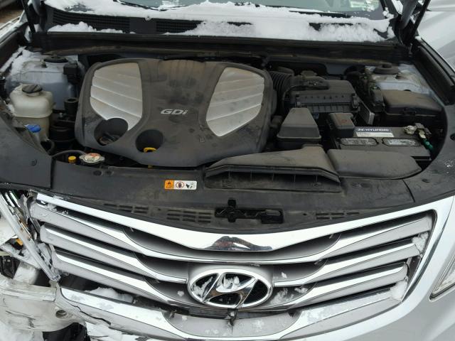 KMHFH4JGXCA157969 - 2012 HYUNDAI AZERA GLS SILVER photo 7