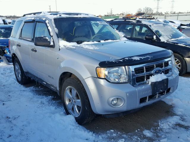 1FMCU93168KB45632 - 2008 FORD ESCAPE XLT SILVER photo 1