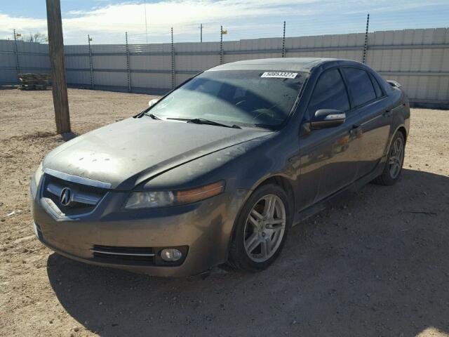 19UUA66228A021885 - 2008 ACURA TL GRAY photo 2