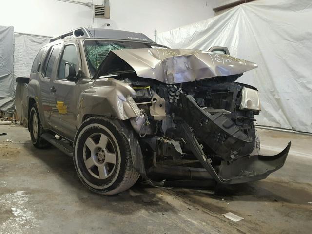 5N1AN08U85C634462 - 2005 NISSAN XTERRA OFF GRAY photo 1