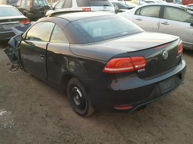 WVWBW7AH4CV013491 - 2012 VOLKSWAGEN EOS KOMFOR შავი ფოტო 3