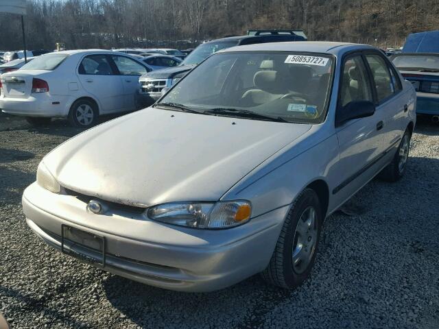 1Y1SK5286XZ407454 - 1999 CHEVROLET GEO PRIZM SILVER photo 2