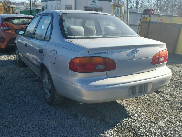 1Y1SK5286XZ407454 - 1999 CHEVROLET GEO PRIZM SILVER photo 3