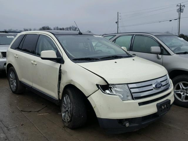 2FMDK38C68BA60284 - 2008 FORD EDGE SEL WHITE photo 1