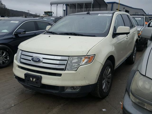 2FMDK38C68BA60284 - 2008 FORD EDGE SEL WHITE photo 2