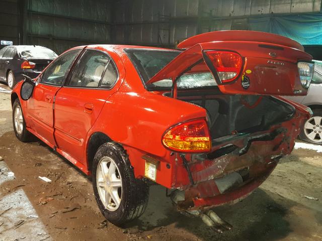 1G3NL52F63C206793 - 2003 OLDSMOBILE ALERO GL RED photo 3