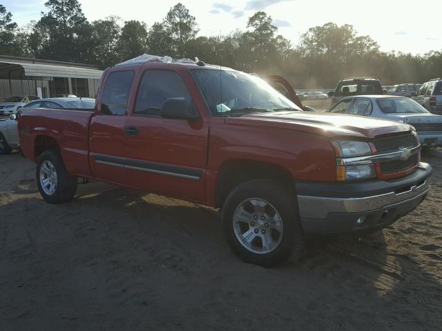 2GCEK19B151289301 - 2005 CHEVROLET SILVERADO RED photo 1