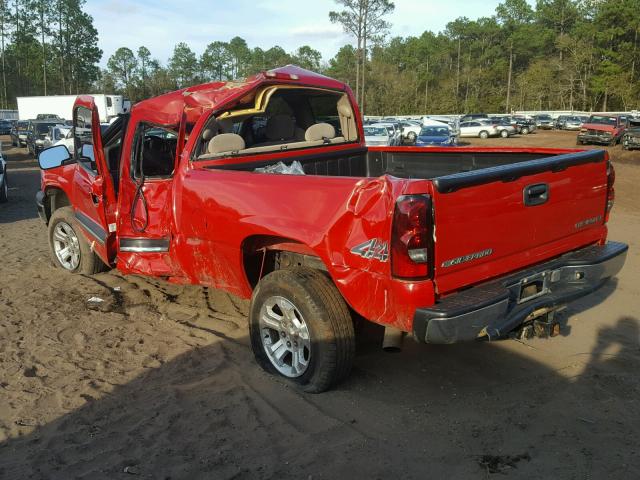 2GCEK19B151289301 - 2005 CHEVROLET SILVERADO RED photo 3