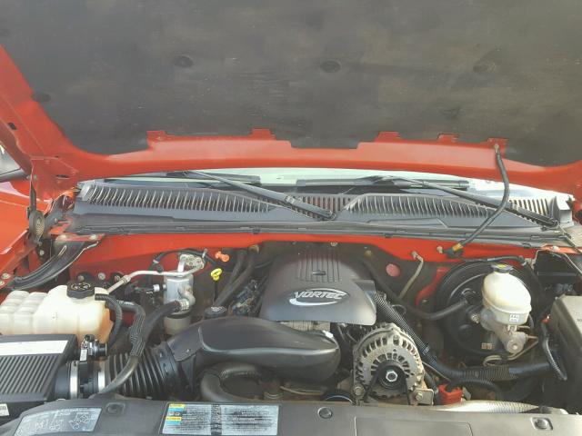 2GCEK19B151289301 - 2005 CHEVROLET SILVERADO RED photo 7