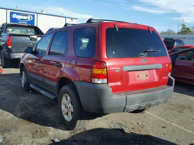 1FMCU03197KC02965 - 2007 FORD ESCAPE XLT RED photo 3