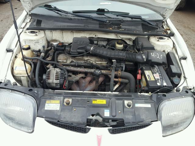 1G2JB5241Y7397835 - 2000 PONTIAC SUNFIRE SE WHITE photo 7