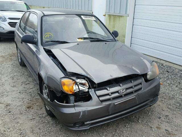 KMHCF35C93U258283 - 2003 HYUNDAI ACCENT L GRAY photo 1