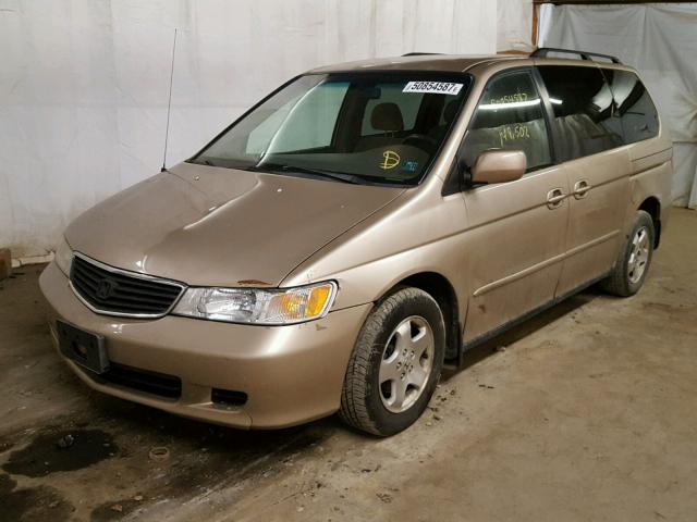 2HKRL1867YH573912 - 2000 HONDA ODYSSEY EX GOLD photo 2