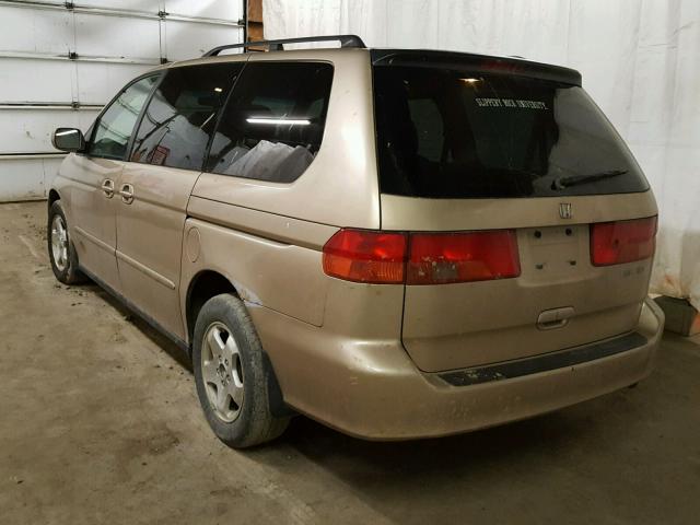 2HKRL1867YH573912 - 2000 HONDA ODYSSEY EX GOLD photo 3