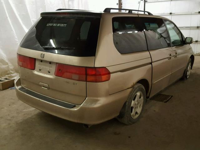 2HKRL1867YH573912 - 2000 HONDA ODYSSEY EX GOLD photo 4