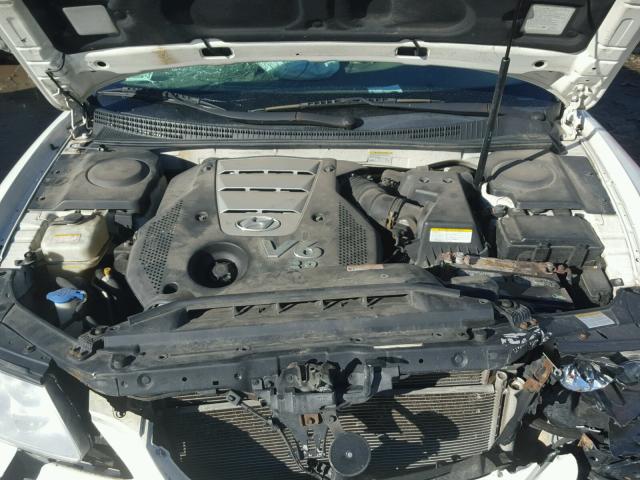 KMHFC46F66A137544 - 2006 HYUNDAI AZERA SE WHITE photo 7