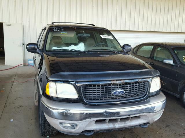 1FMFU18L21LB14144 - 2001 FORD EXPEDITION BLACK photo 9