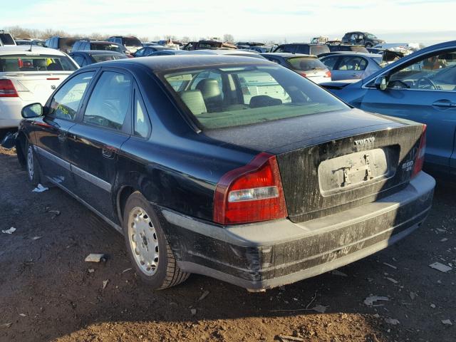 YV1TS94D0Y1101256 - 2000 VOLVO S80 BLACK photo 3