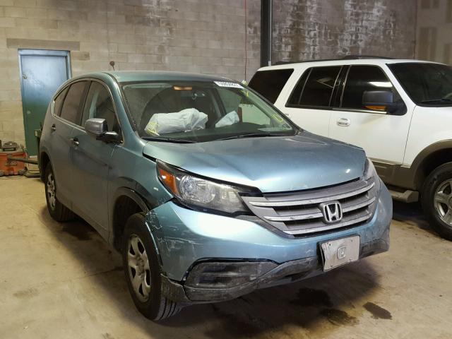 2HKRM4H38EH694111 - 2014 HONDA CR-V LX TEAL photo 1