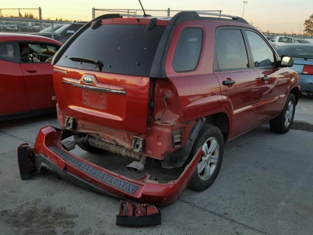 KNDKG3A45A7712519 - 2010 KIA SPORTAGE L RED photo 4