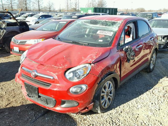 ZFBCFXBT0GP435021 - 2016 FIAT 500X EASY RED photo 2