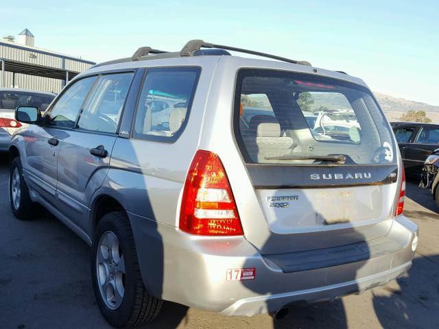 JF1SG65684G731055 - 2004 SUBARU FORESTER 2 SILVER photo 3