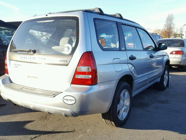 JF1SG65684G731055 - 2004 SUBARU FORESTER 2 SILVER photo 4