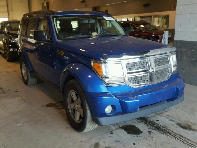 1D8GU58K17W570538 - 2007 DODGE NITRO SLT BLUE photo 1