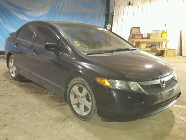 1HGFA16896L078036 - 2006 HONDA CIVIC EX BLACK photo 1