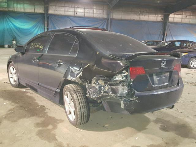 1HGFA16896L078036 - 2006 HONDA CIVIC EX შავი ფოტო 3