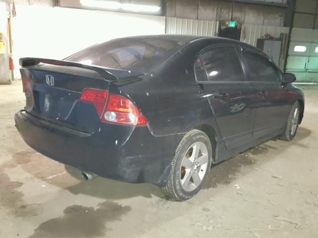 1HGFA16896L078036 - 2006 HONDA CIVIC EX შავი ფოტო 4