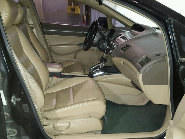 1HGFA16896L078036 - 2006 HONDA CIVIC EX შავი ფოტო 5