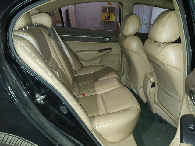 1HGFA16896L078036 - 2006 HONDA CIVIC EX შავი ფოტო 6