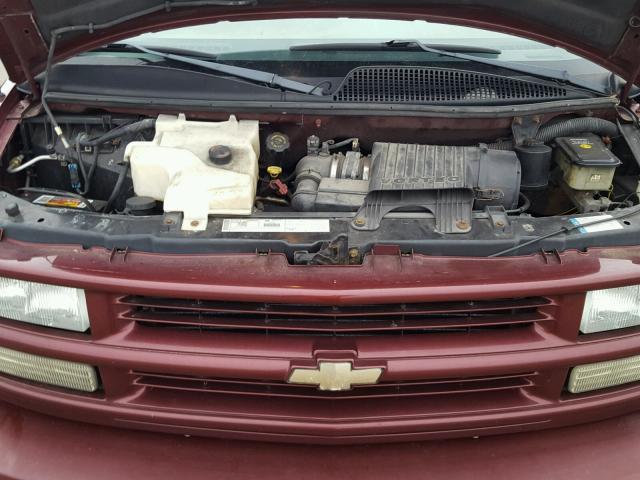 1GNFG65R911198239 - 2001 CHEVROLET EXPRESS G1 MAROON photo 7