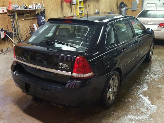1G1ZU63846F131446 - 2006 CHEVROLET MALIBU MAX შავი ფოტო 4