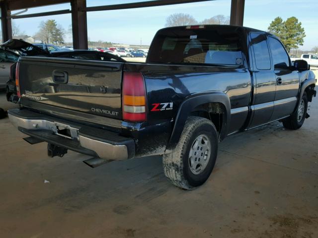 2GCEK19T211181062 - 2001 CHEVROLET SILVERADO BLACK photo 4