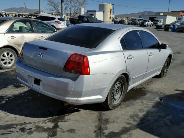 4A3AB36F96E016038 - 2006 MITSUBISHI GALANT ES SILVER photo 4