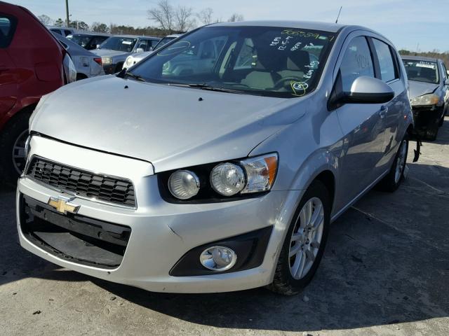 1G1JC6SH4D4160326 - 2013 CHEVROLET SONIC LT SILVER photo 2