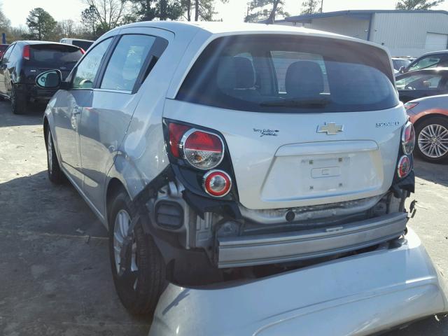 1G1JC6SH4D4160326 - 2013 CHEVROLET SONIC LT SILVER photo 3